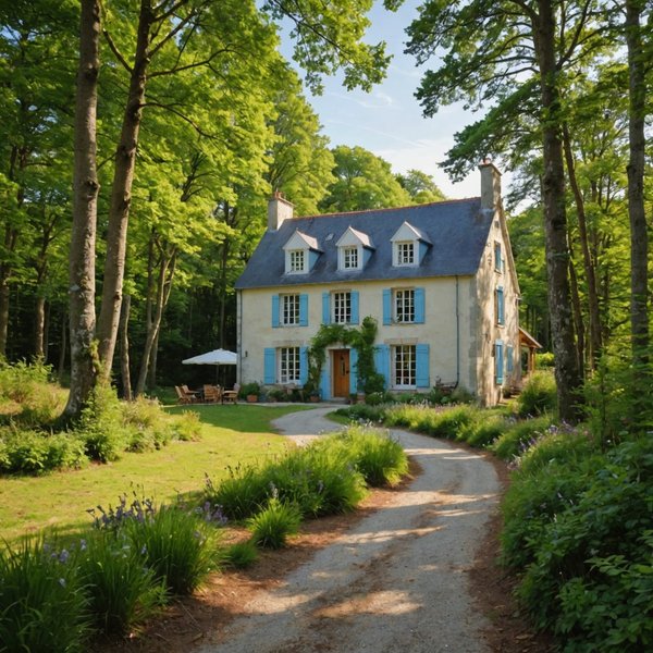 Peut-on trouver une maison de vacances en Bretagne avec des cours de cuisine et des balades en forêt?