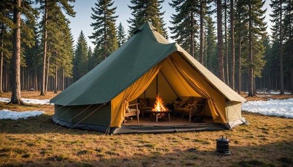 Tente 4 saisons avec poêle : confort et chaleur toute l'année