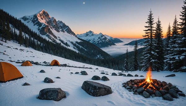 Camping montagne : un hiver enchanteur à eden de la vanoise